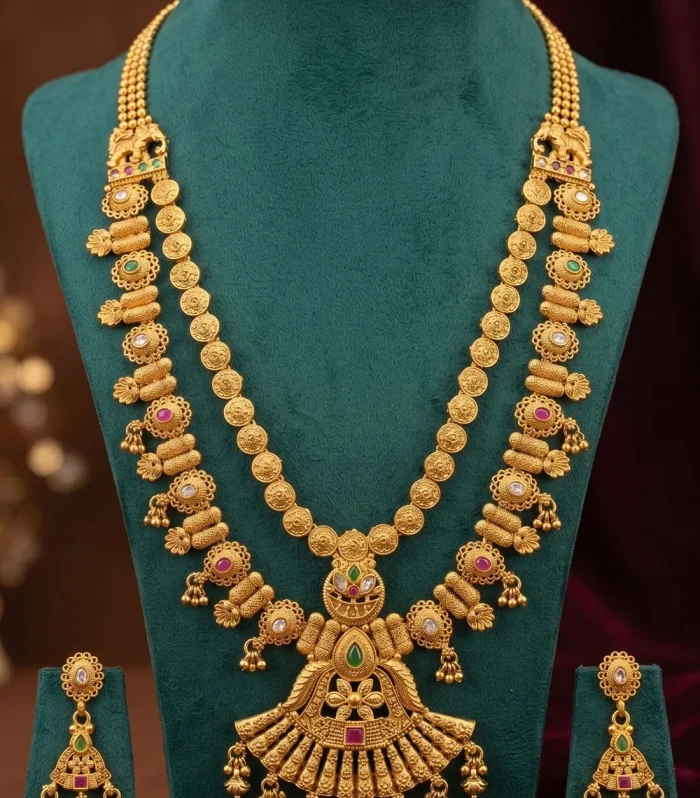 Rajwadi Long Necklace Set