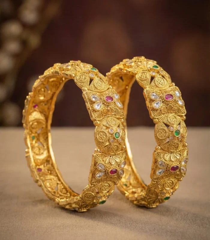 Megha Antique Rajwadi Bangles (Openable)
